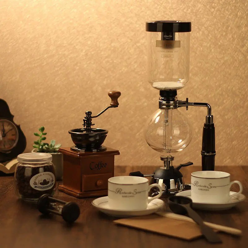 Retro Bean Grinder & Siphon Pot